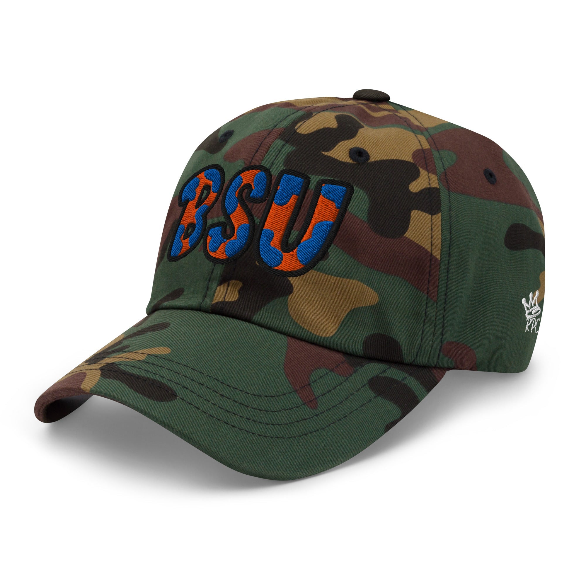 The City Collection BSU Camo Patched Hat - Rebel P Customs