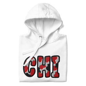 The City Collection CHI Basketball Patched Unisex Hoodie - Rebel P Customs