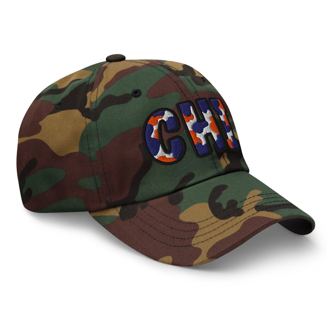 The City Collection CHI Football Camo Patched Hat - Rebel P Customs
