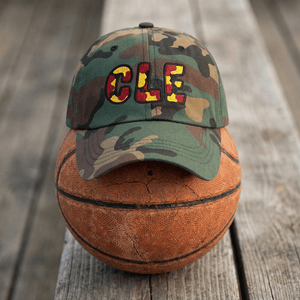 The City Collection CLE Basketball Camo Patched Hat - Rebel P Customs