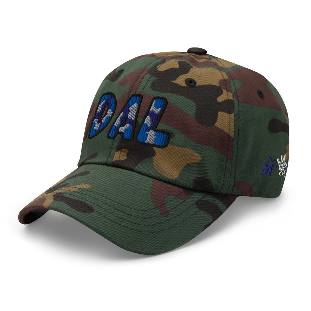 The City Collection DAL Basketball Camo Patched Hat - Rebel P Customs