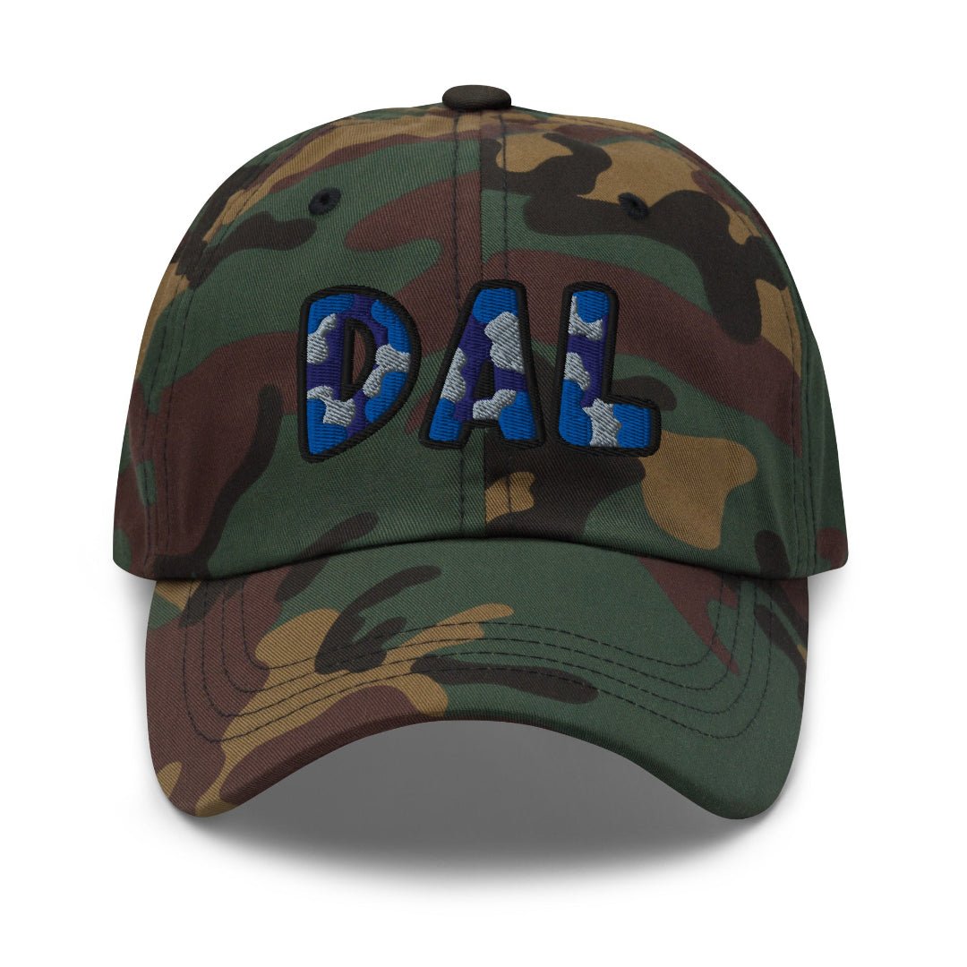 The City Collection DAL Basketball Camo Patched Hat - Rebel P Customs