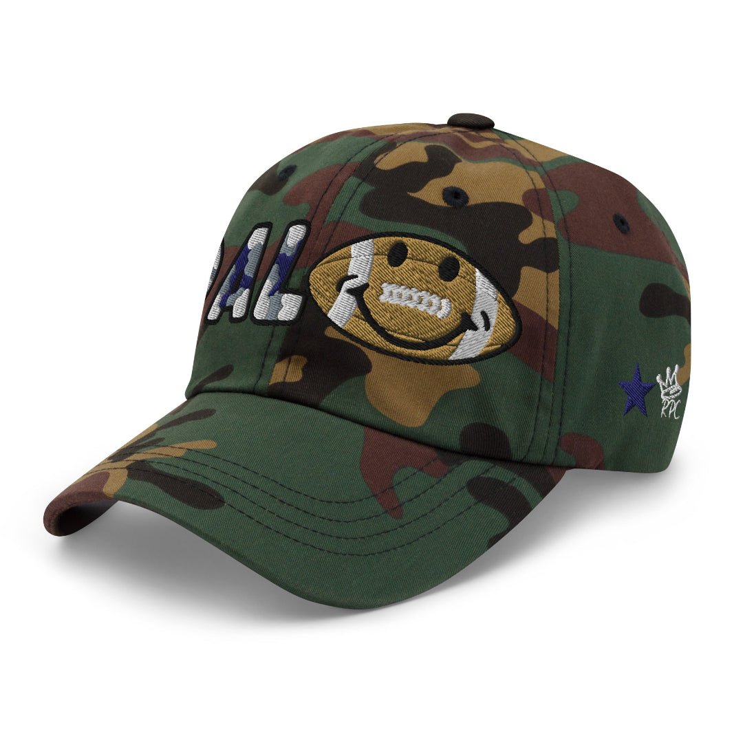The City Collection Dallas Football Camo Patched Hat - Rebel P Customs