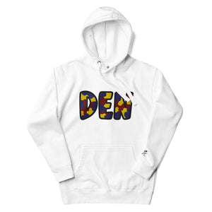 The City Collection DEN Basketball Patched Unisex Hoodie - Rebel P Customs