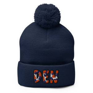 The City Collection DEN Football Patched Beanie - Rebel P Customs