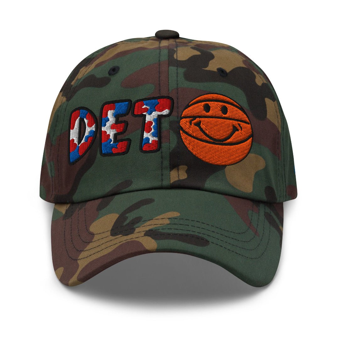 The City Collection DET Basketball Camo Patched Hat - Rebel P Customs