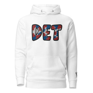 The City Collection DET Basketball Patched Unisex Hoodie - Rebel P Customs