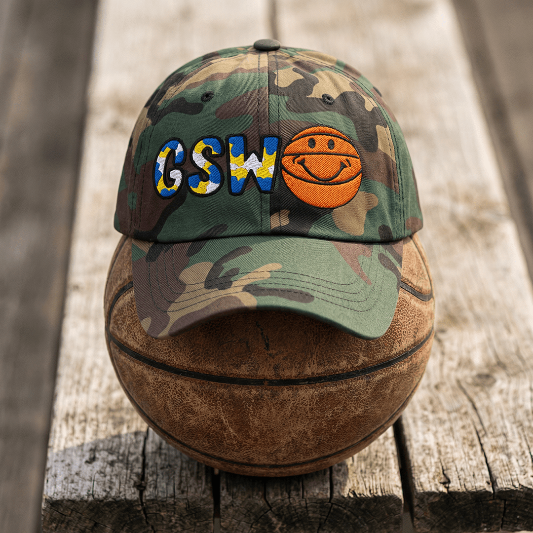 The City Collection GSW Basketball Camo Patched Hat - Rebel P Customs