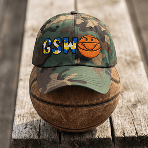 The City Collection GSW Basketball Camo Patched Hat - Rebel P Customs