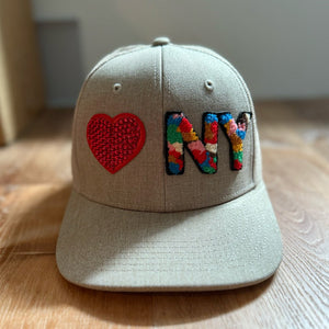 The City Collection I Love NY Chenille Patched Hat - Rebel P Customs