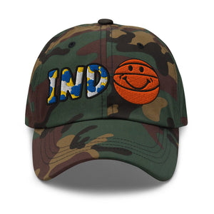 The City Collection IND Basketball Camo Patched Hat - Rebel P Customs
