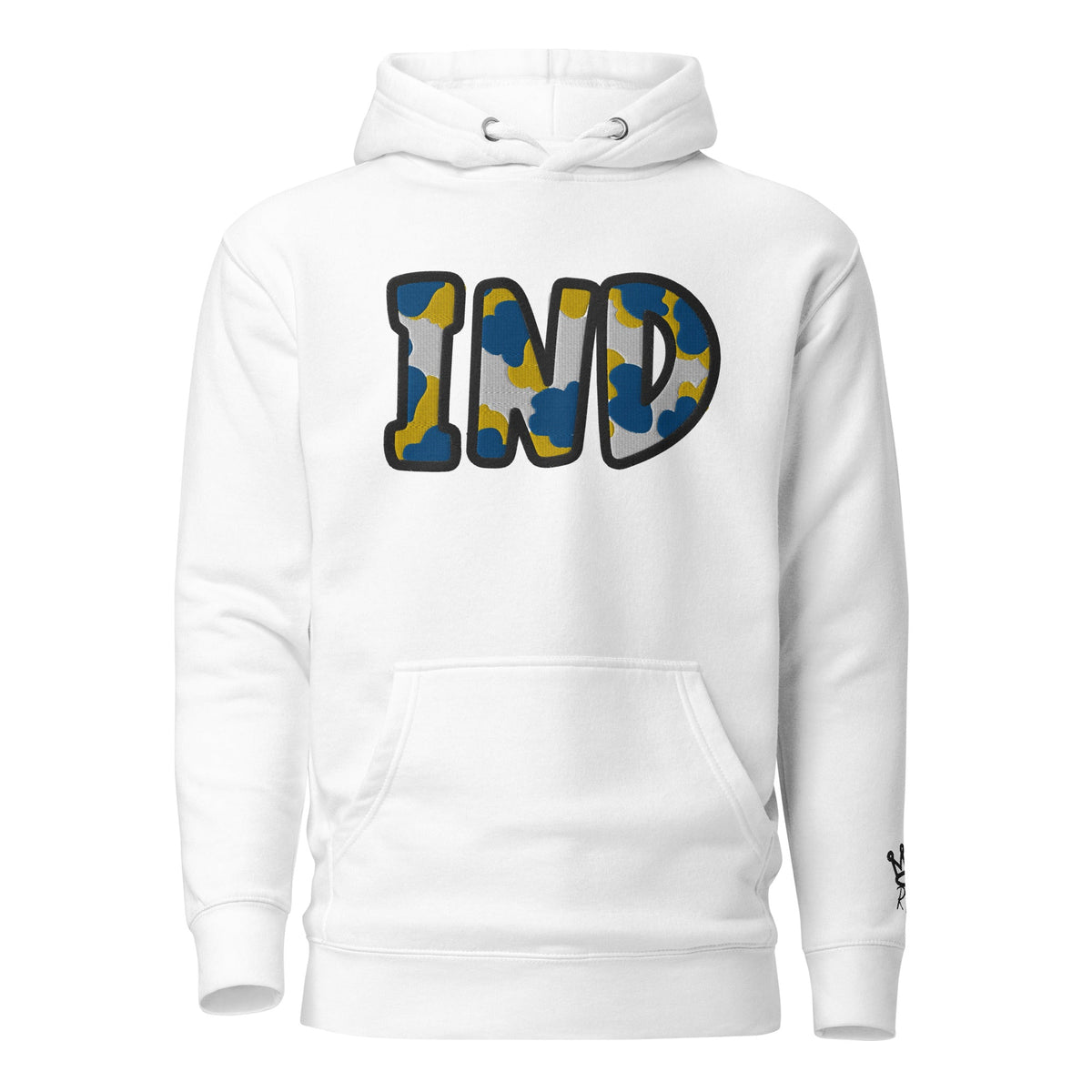 The City Collection IND Basketball Patched Unisex Hoodie - Rebel P Customs
