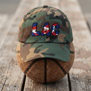 The City Collection LAC Basketball Camo Patched Hat - Rebel P Customs