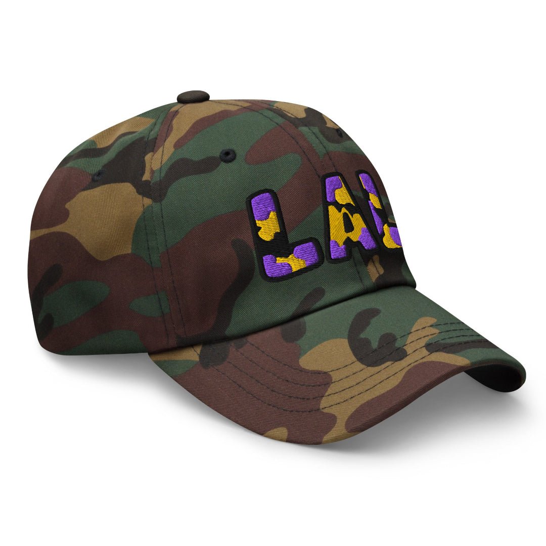 The City Collection LAL Basketball Camo Patched Hat - Rebel P Customs