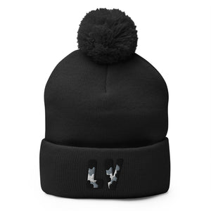 The City Collection LV Football Patched Beanie - Rebel P Customs