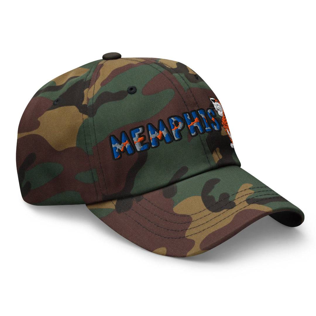 The City Collection Memphis Tigers Camo Patched Hat - Rebel P Customs