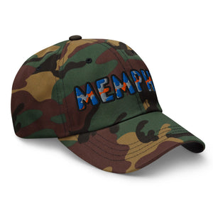 The City Collection Memphis University Camo Patched Hat - Rebel P Customs