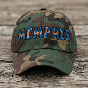 The City Collection Memphis University Camo Patched Hat - Rebel P Customs
