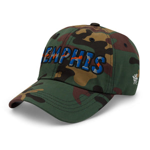 The City Collection Memphis University Camo Patched Hat - Rebel P Customs