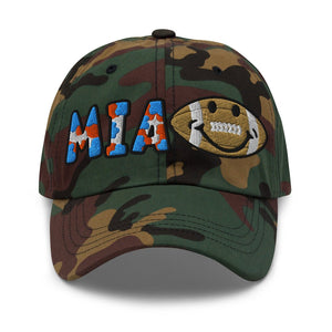 The City Collection Miami Football Camo Patched Hat - Rebel P Customs
