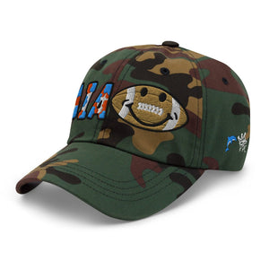 The City Collection Miami Football Camo Patched Hat - Rebel P Customs