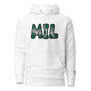 The City Collection MIL Basketball Patched Unisex Hoodie - Rebel P Customs