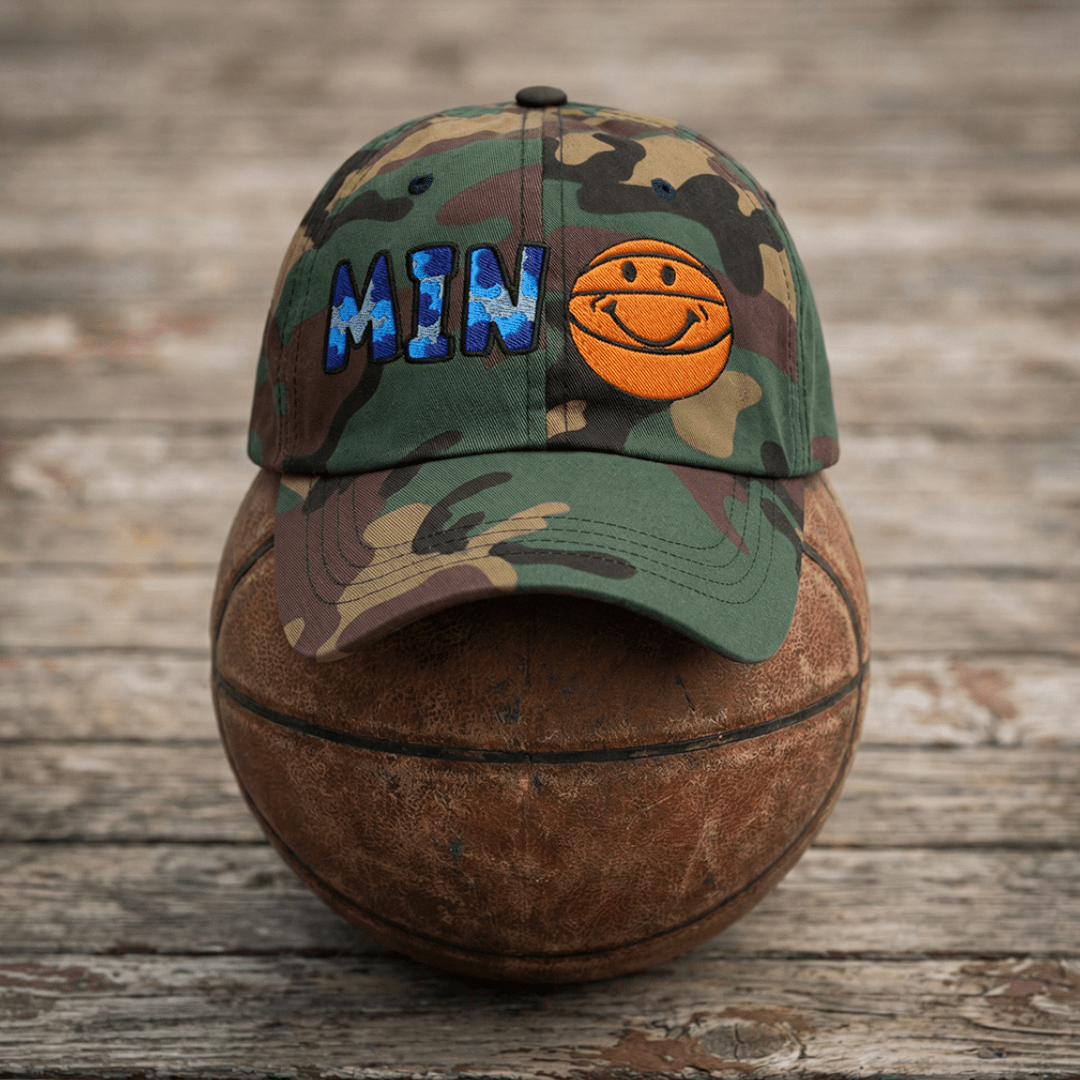 The City Collection MIN Basketball Camo Patched Hat - Rebel P Customs