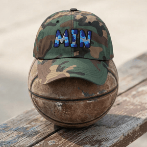 The City Collection MIN Basketball Camo Patched Hat - Rebel P Customs