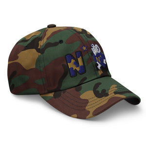 The City Collection NAVY Midshipmen Camo Patched Hat - Rebel P Customs