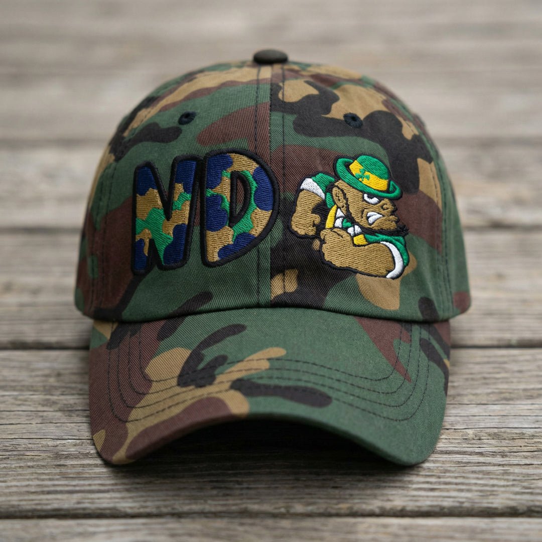 The City Collection ND Fighting Irish Camo Patched Hat - Rebel P Customs