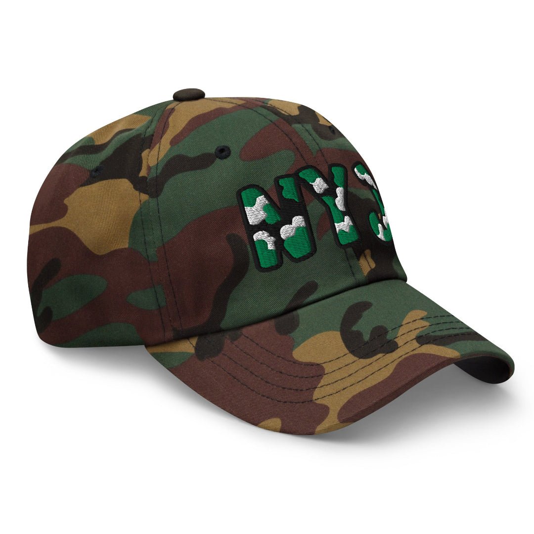 The City Collection NYJ Football Camo Patched Hat - Rebel P Customs