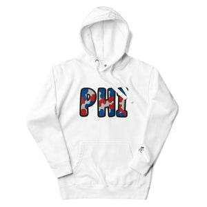 The City Collection PHI Basketball Patched Unisex Hoodie - Rebel P Customs