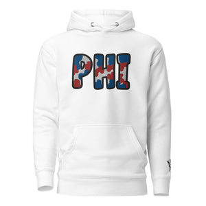 The City Collection PHI Basketball Patched Unisex Hoodie - Rebel P Customs