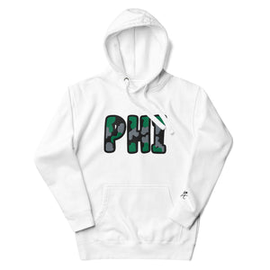 The City Collection PHI Football Patched Unisex Hoodie - Rebel P Customs