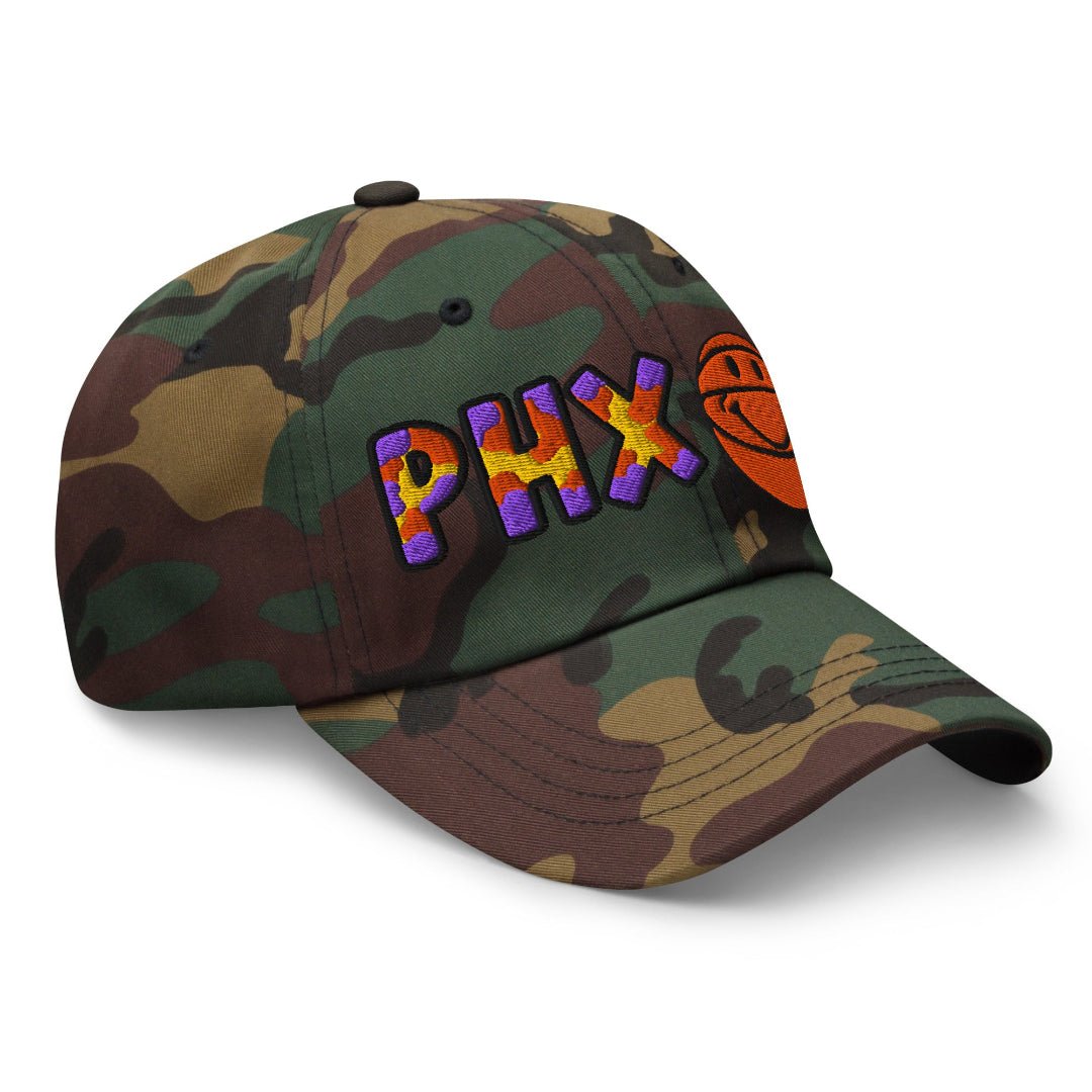 The City Collection PHX Basketball Camo Patched Hat - Rebel P Customs