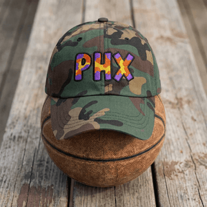 The City Collection PHX Basketball Camo Patched Hat - Rebel P Customs