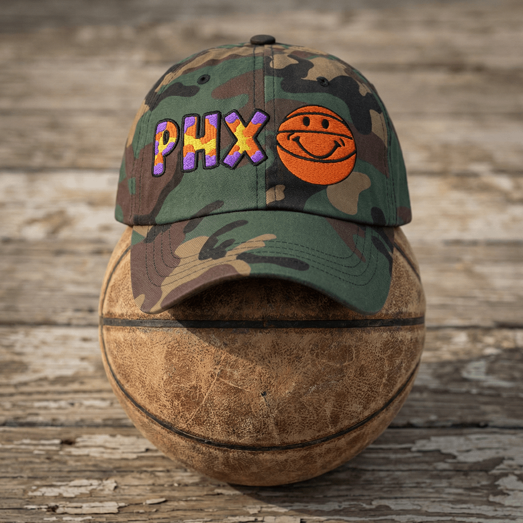 The City Collection PHX Basketball Camo Patched Hat - Rebel P Customs