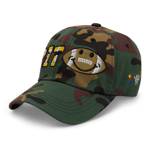 The City Collection Pittsburgh Football Camo Patched Hat - Rebel P Customs