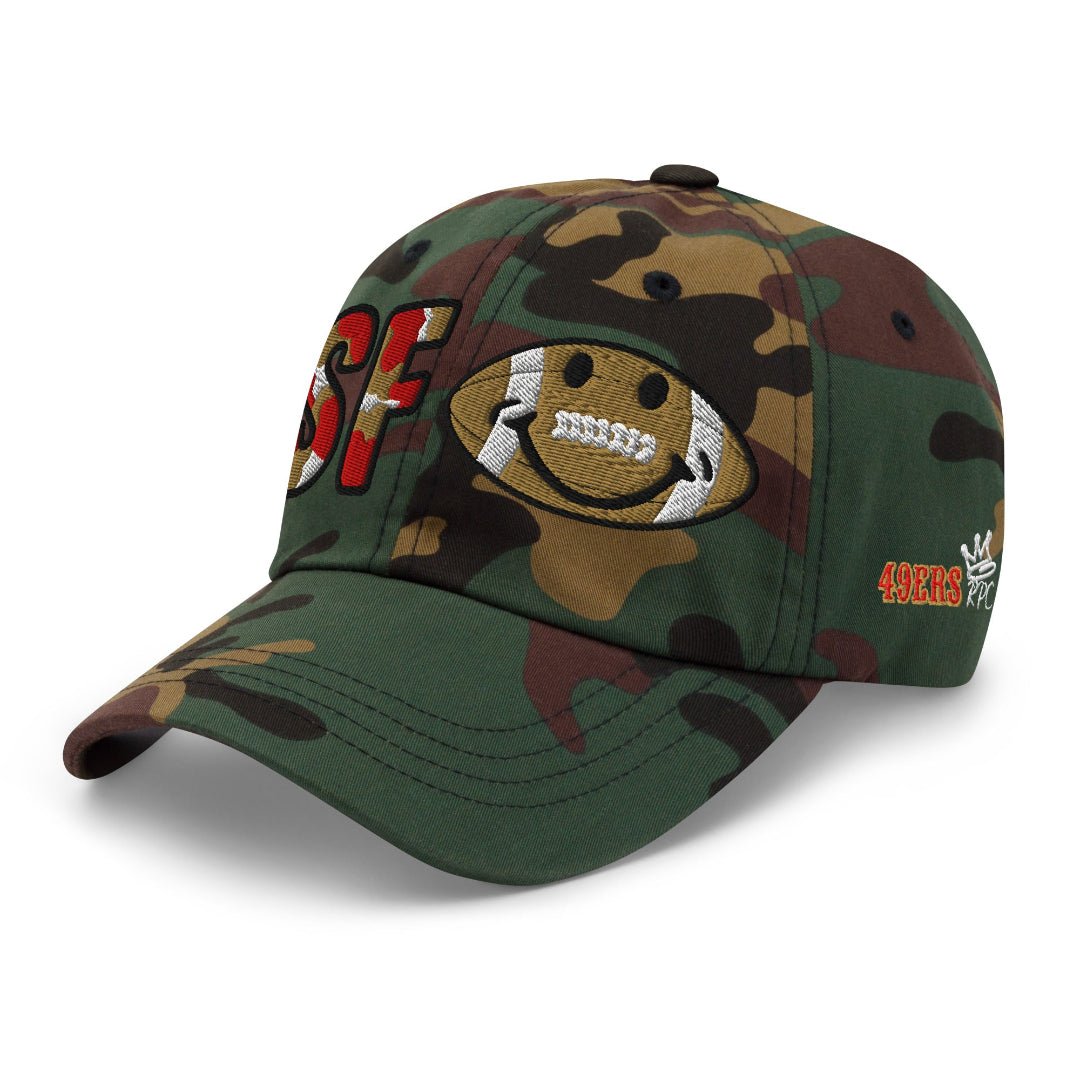 The City Collection San Francisco Football Camo Patched Hat - Rebel P Customs