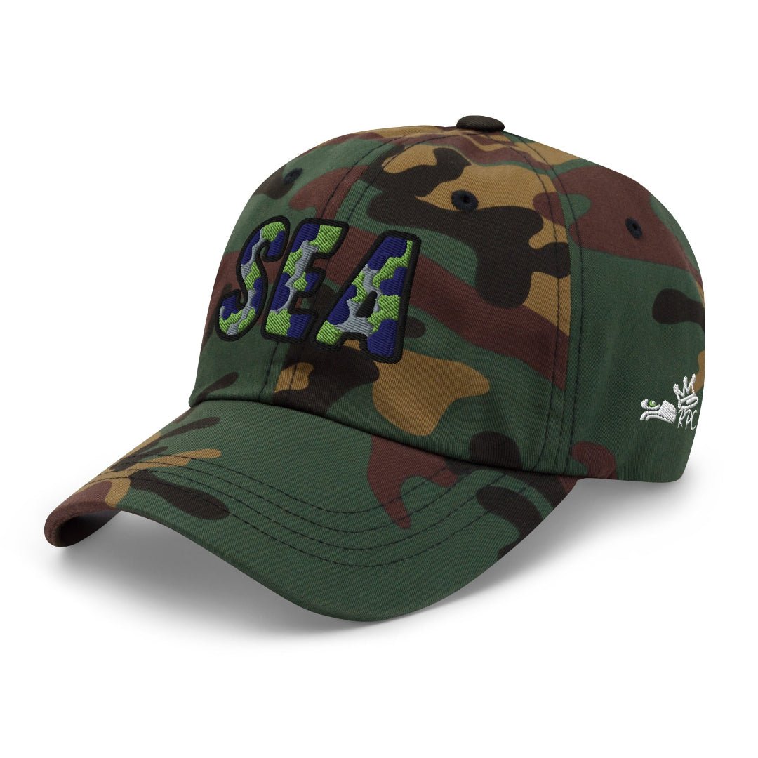 The City Collection SEA Football Camo Patched Hat - Rebel P Customs