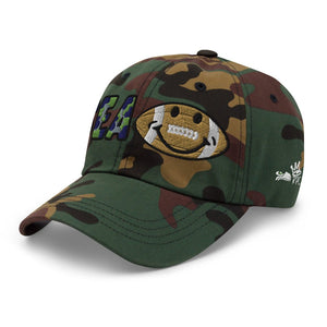 The City Collection Seattle Football Camo Patched Hat - Rebel P Customs