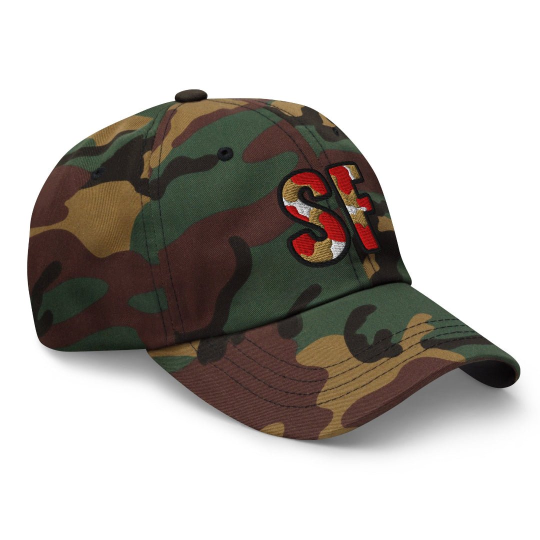 The City Collection SF Football Camo Patched Hat - Rebel P Customs