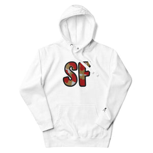 The City Collection SF Football Patched Unisex Hoodie - Rebel P Customs