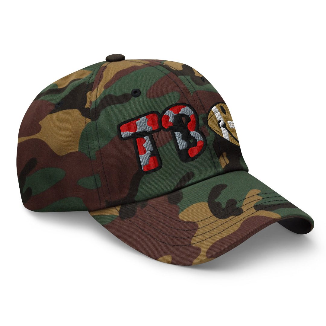 The City Collection TB Football Camo Patched Hat - Rebel P Customs