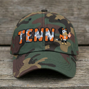 The City Collection TENN Smokey The Dog Camo Patched Hat - Rebel P Customs