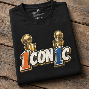 1con1c New York basketball championship graphic t-shirt