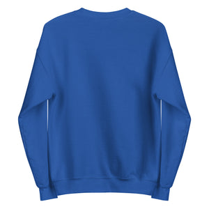back view Captain Clutch artwork on crewneck sweatshirt