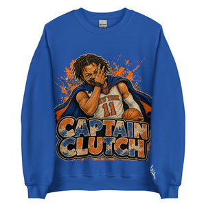 Front view of The City Collection Captain Clutch sweatshirt with basketball graphic