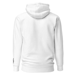 Back view of the USA ice hockey patched hoodie