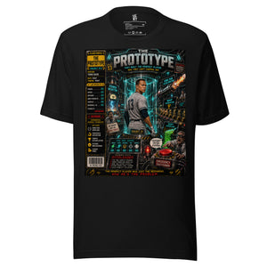 Front mockup of Garbage Pail Ballers™ The Prototype baseball graphic T-shirt